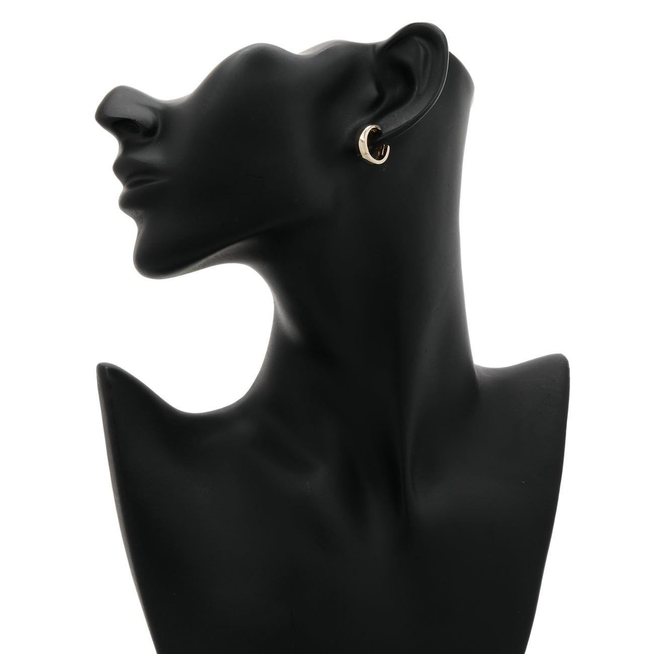 Exclusive 14K Yellow Gold Hoop Earrings — Back View
