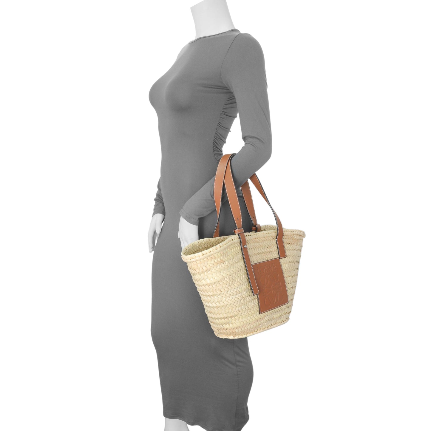 Exclusive Loewe Raffia Medium Basket Tote — Alternate View 7