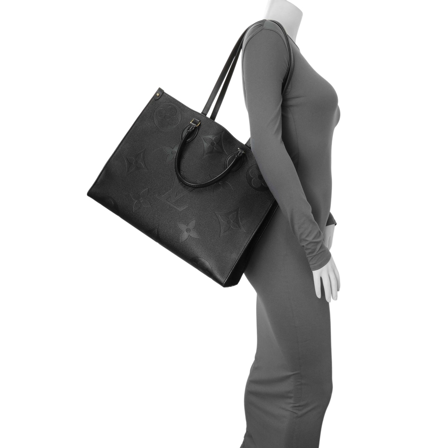 Exclusive Louis Vuitton Black Empreinte Onthego GM — Alternate View 11