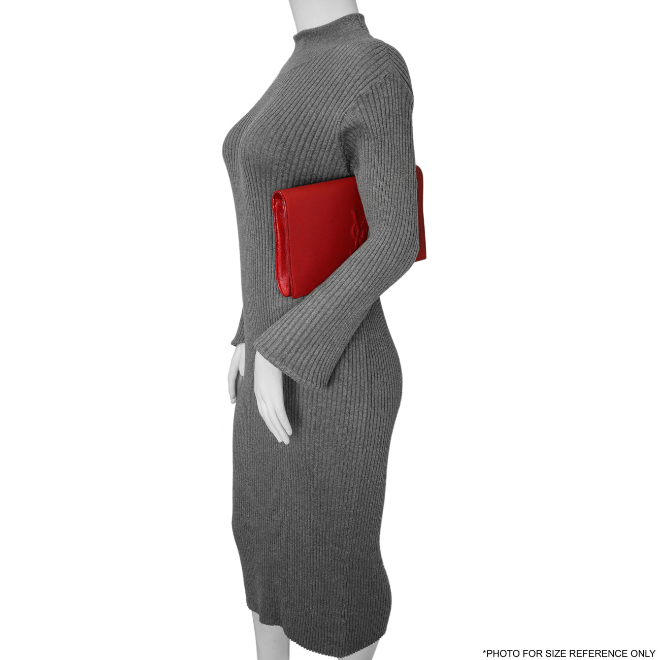 Exclusive Saint Laurent Red Calfskin Monogram Belle de Jour Clutch — Alternate View 7