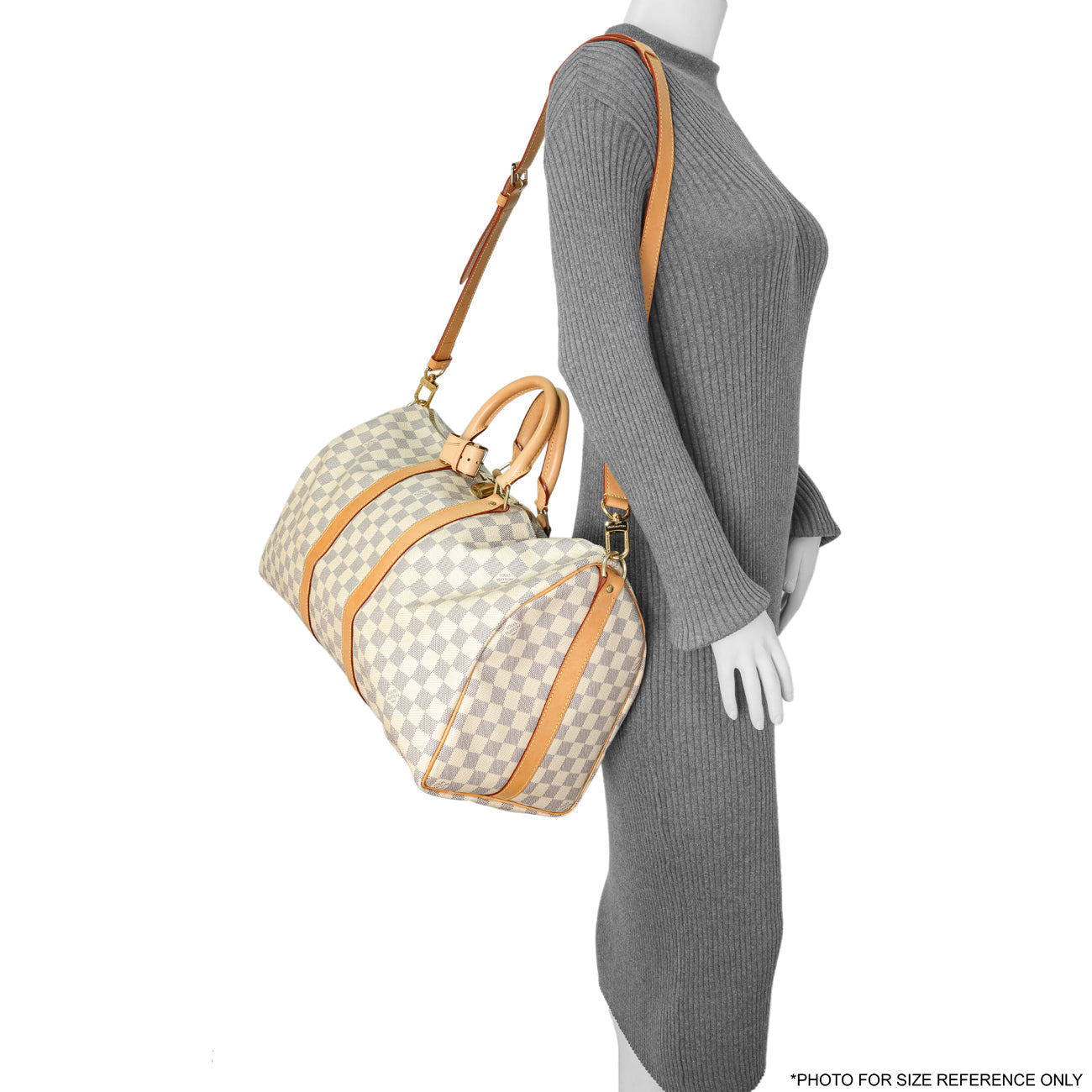 Exclusive Louis Vuitton Damier Azur Keepall Bandouliere 45 — Alternate View 12