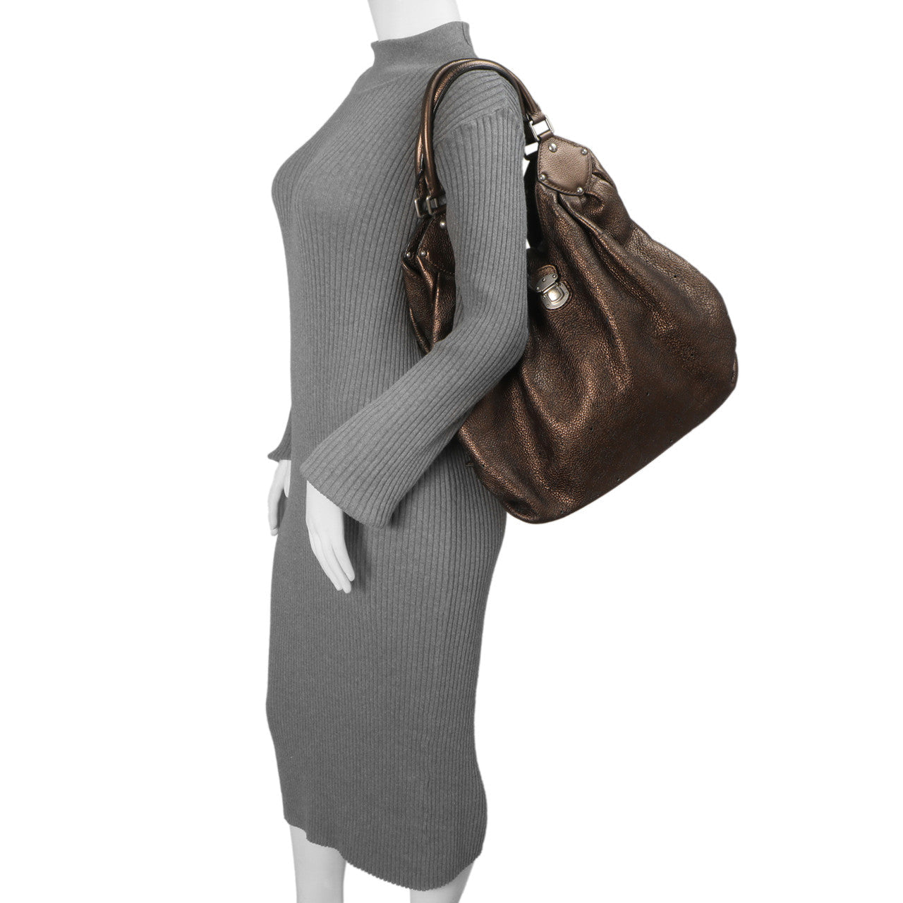Exclusive Louis Vuitton Metallic Mordore Monogram Mahina XL — Lifestyle View
