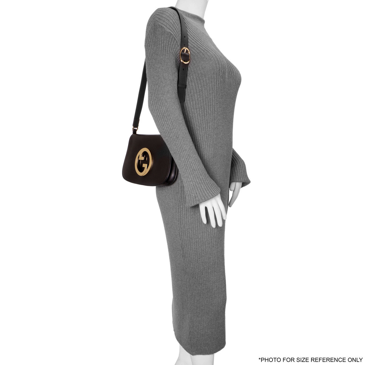 Exclusive Gucci Black Roxy Calfskin Blondie Chain Shoulder Bag — Alternate View 7