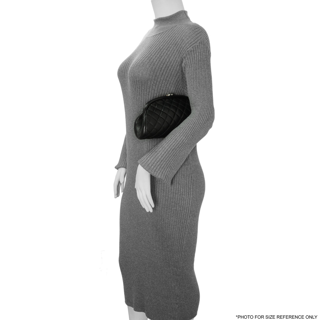 Exclusive Chanel Black Quilted Lambskin Timeless Clutch — Alternate View 8