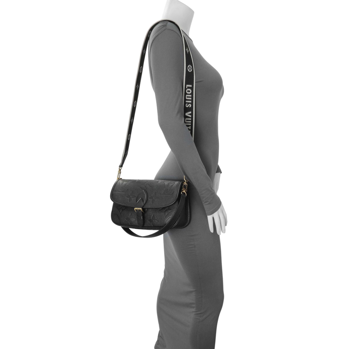 Exclusive Louis Vuitton Empreinte Monogram Giant Diane Black — Lifestyle View