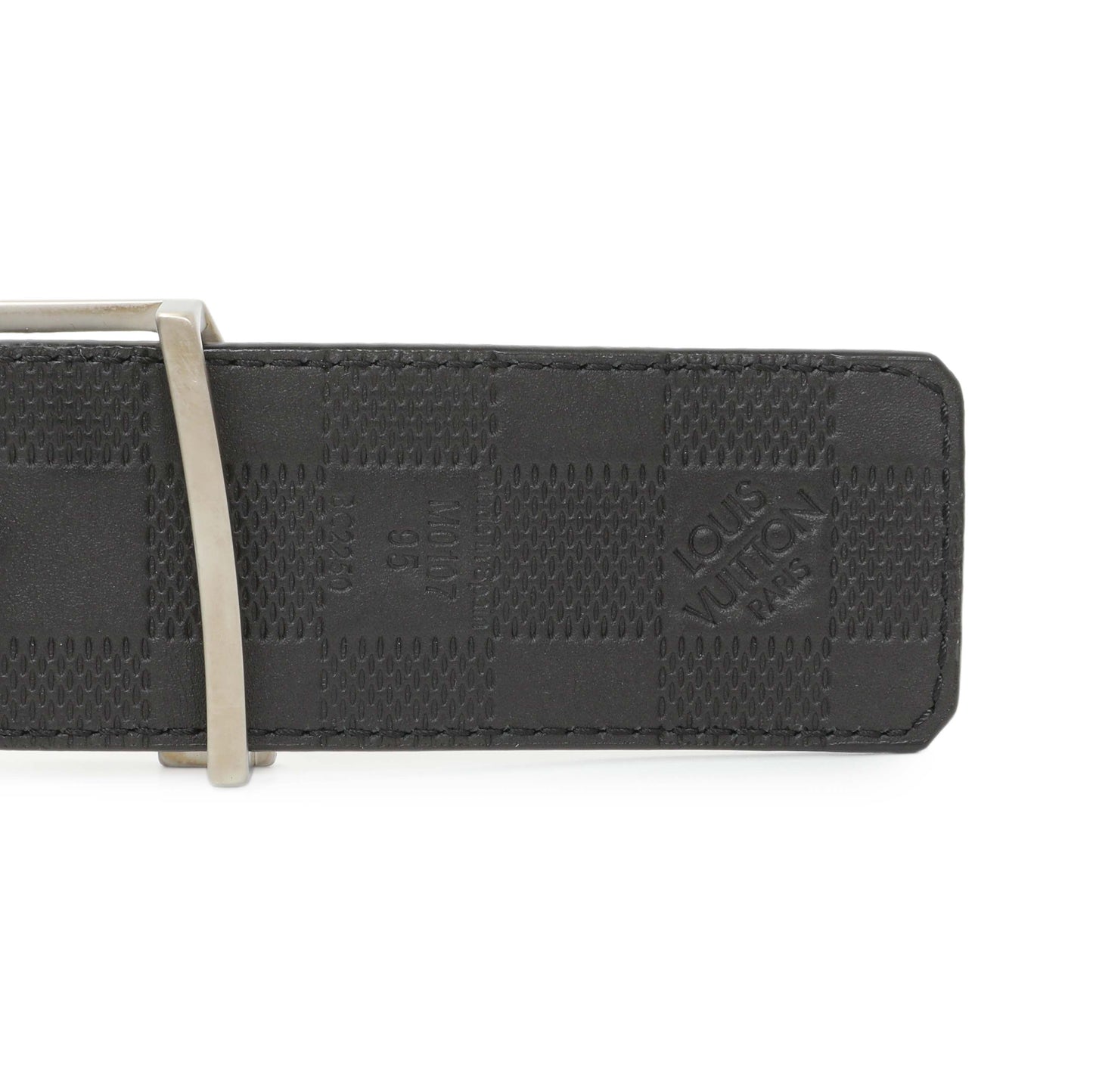 Exclusive Louis Vuitton Reversible Damier Infini LV Initiales 40mm Belt — Lifestyle View
