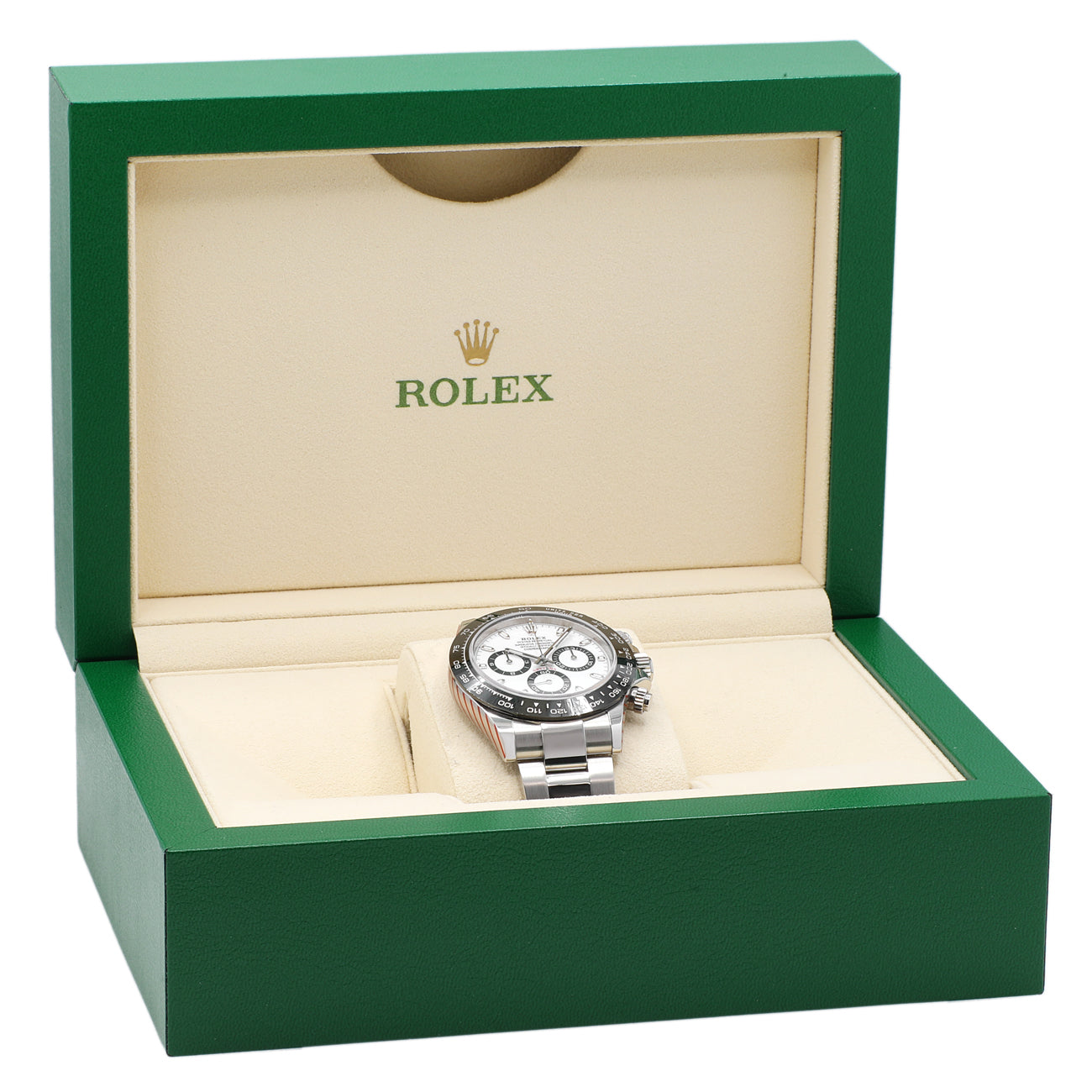 Exclusive Rolex Stainless Steel 'Panda' Cosmograph Daytona 116500 — Detail View