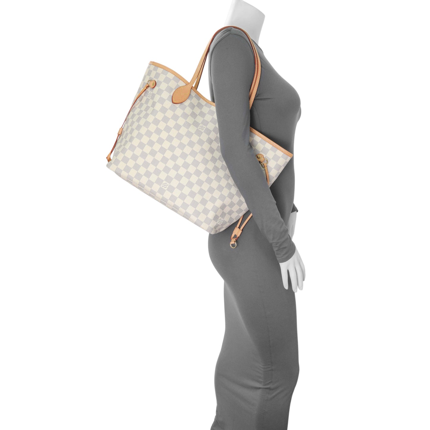 Exclusive Louis Vuitton Damier Azur Neverfull MM — Alternate View 10