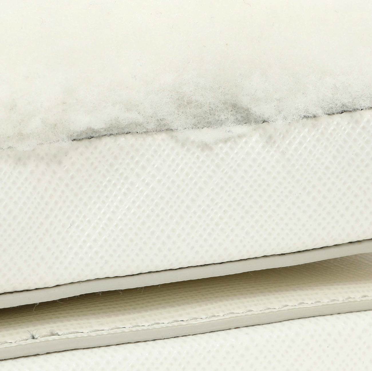 Exclusive Prada White Shearling Mini Triangle Crossbody Pouch — Alternate View 9