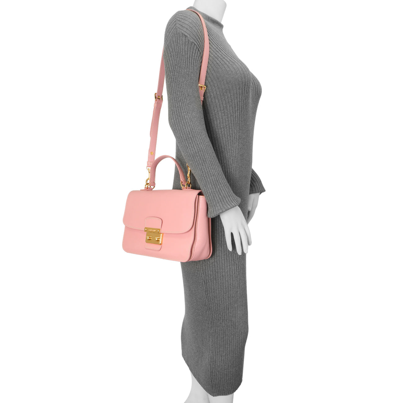 Exclusive Miu Miu Rosa Goatskin Madras Flap Shoulder Bag — Alternate View 12