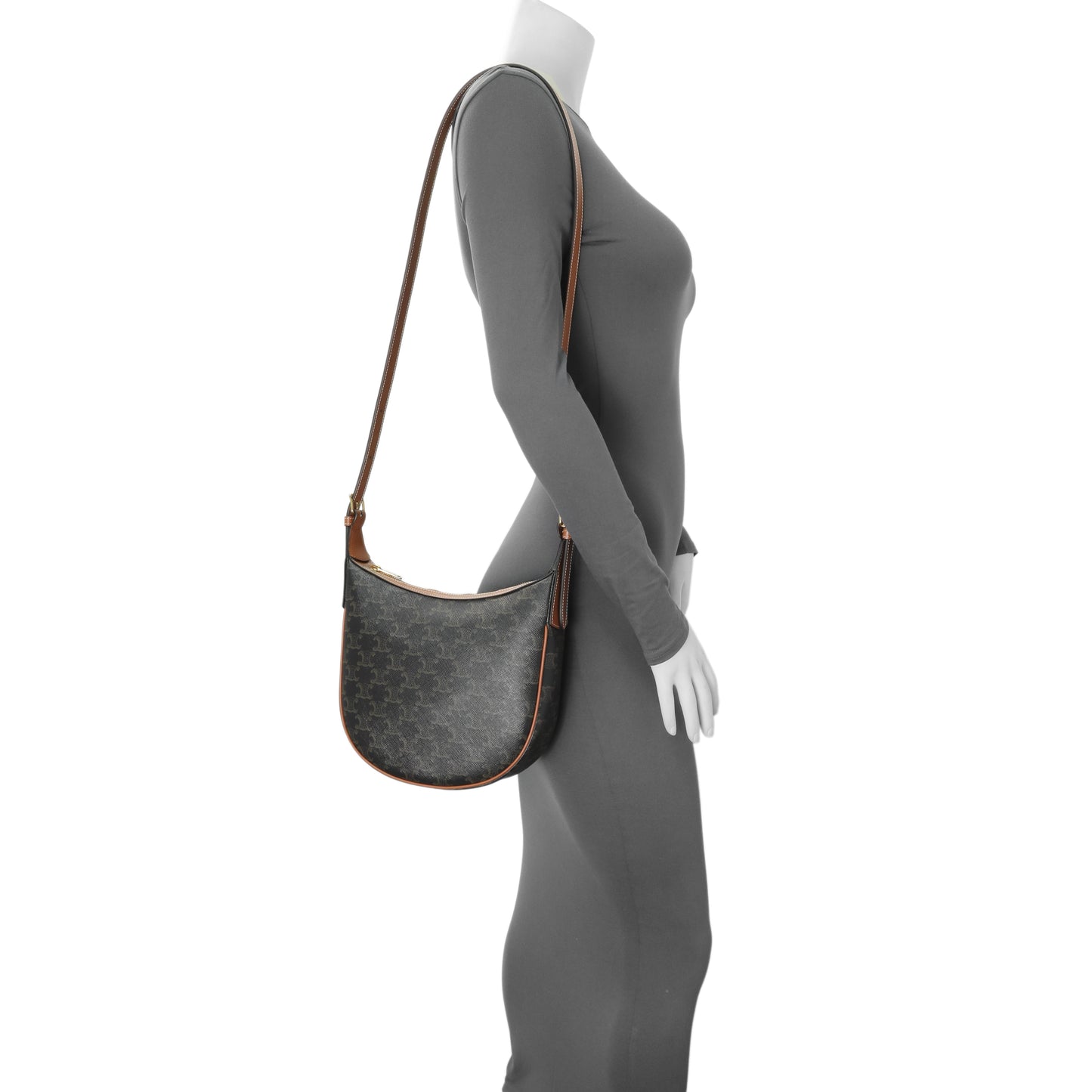 Exclusive Celine Trimophe Canvas Heloise Bag — Detail View