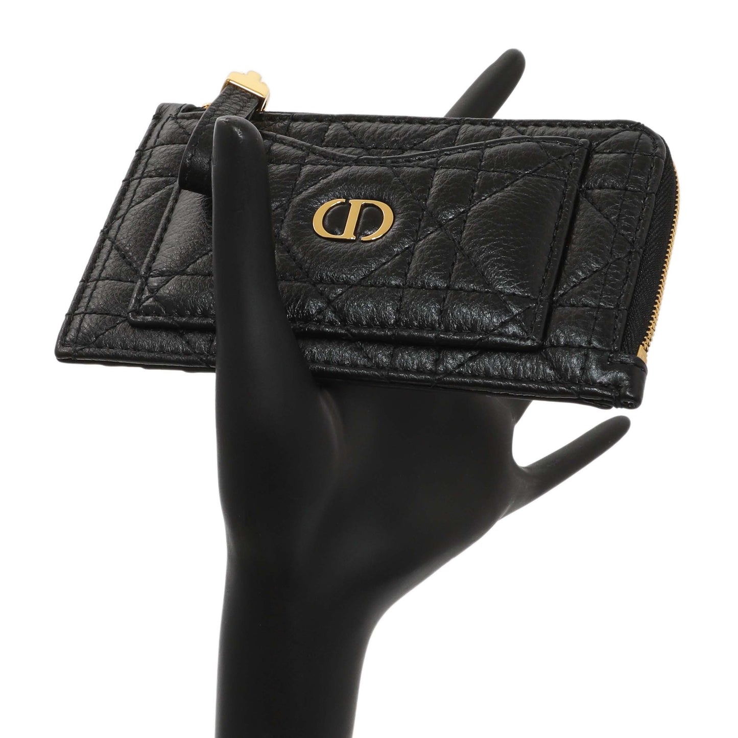 Exclusive Christian Dior Supple Calfskin Cannage Lady Dior Cosmos Zipped Card Holder — Alternate View 7