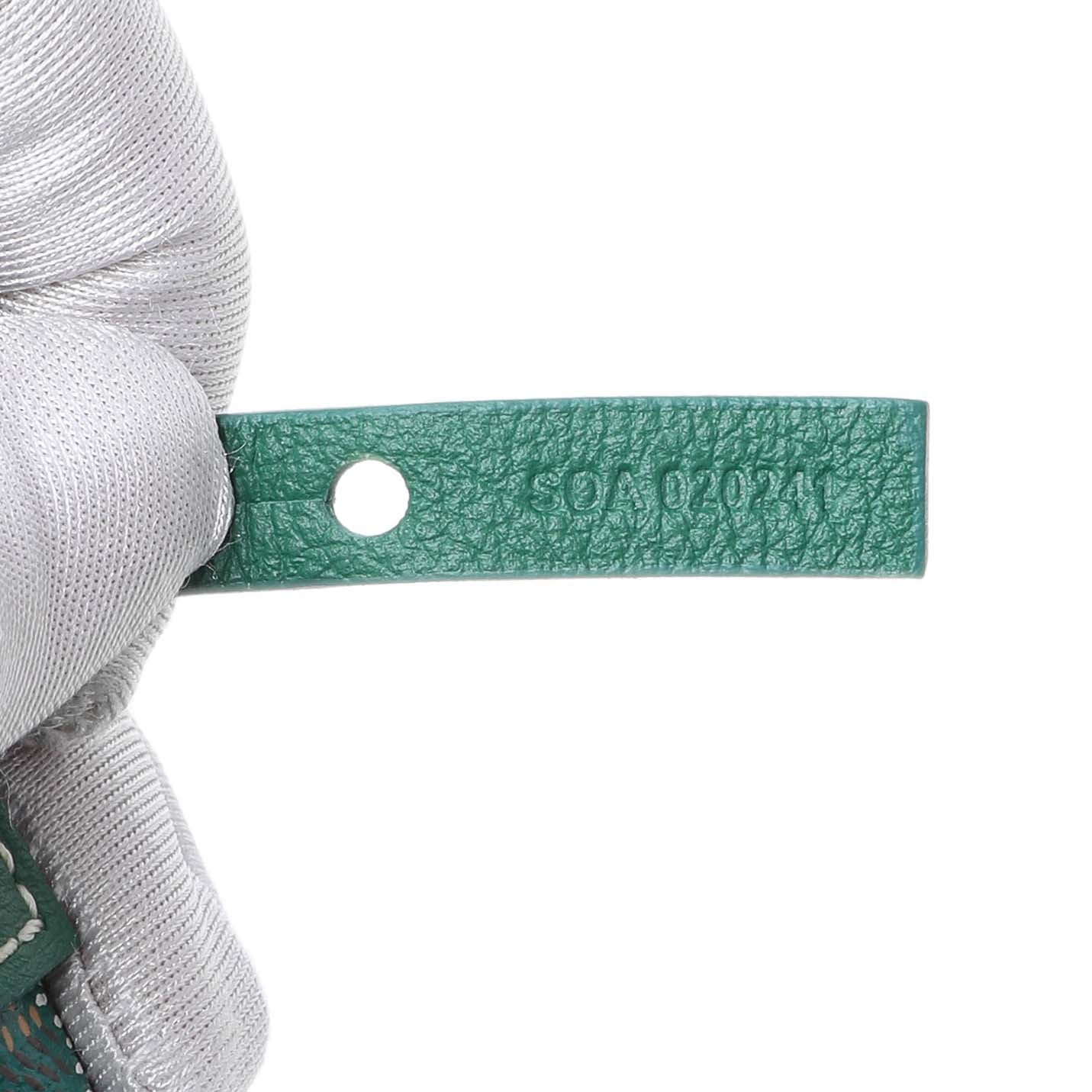 Exclusive Goyard Green Goyardine Reversible Mini Anjou — Lifestyle View