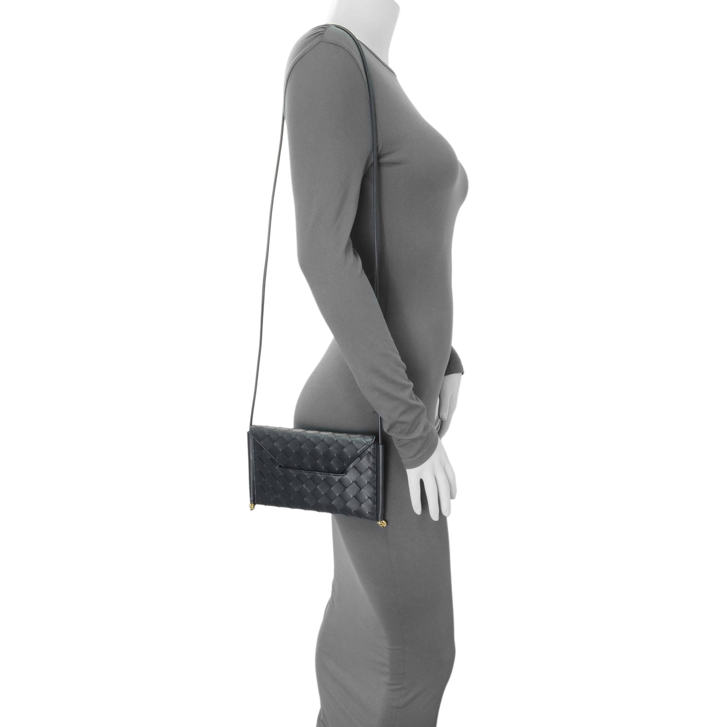 Exclusive Bottega Veneta Solstice Envelope Intrecciato Leather Crossbody — Alternate View 7