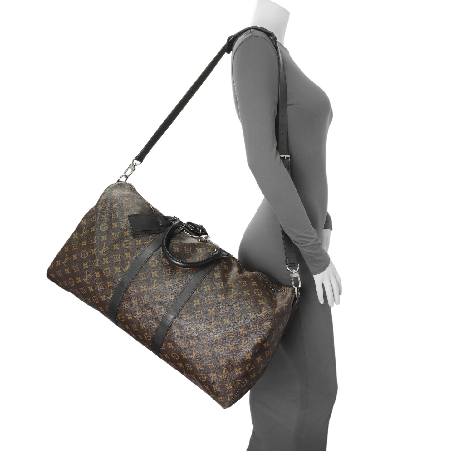 Exclusive Louis Vuitton Monogram Macassar Keepall 55 Bandouliere — Alternate View 12