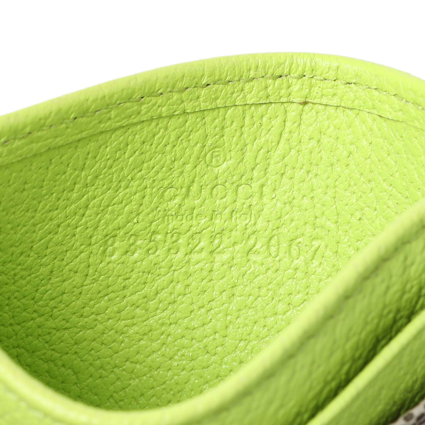 Exclusive GG Monogram Card Case with Print GG Canvas — Detail View