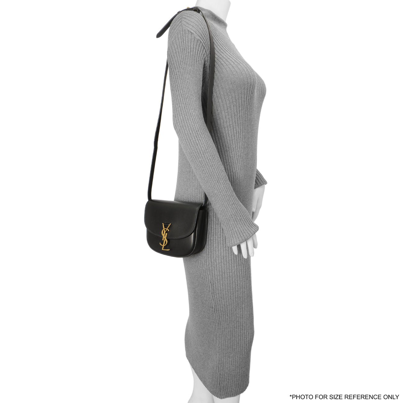 Exclusive Saint Laurent Black Calfskin Small Kaia Satchel — Alternate View 8