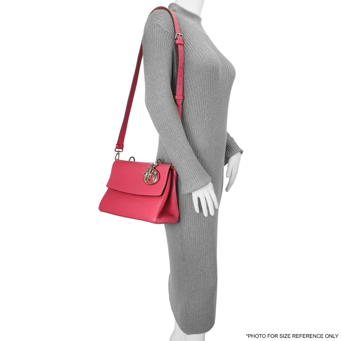 Exclusive Christian Dior Pink Bullcalf Small Be Dior Flap — Alternate View 12