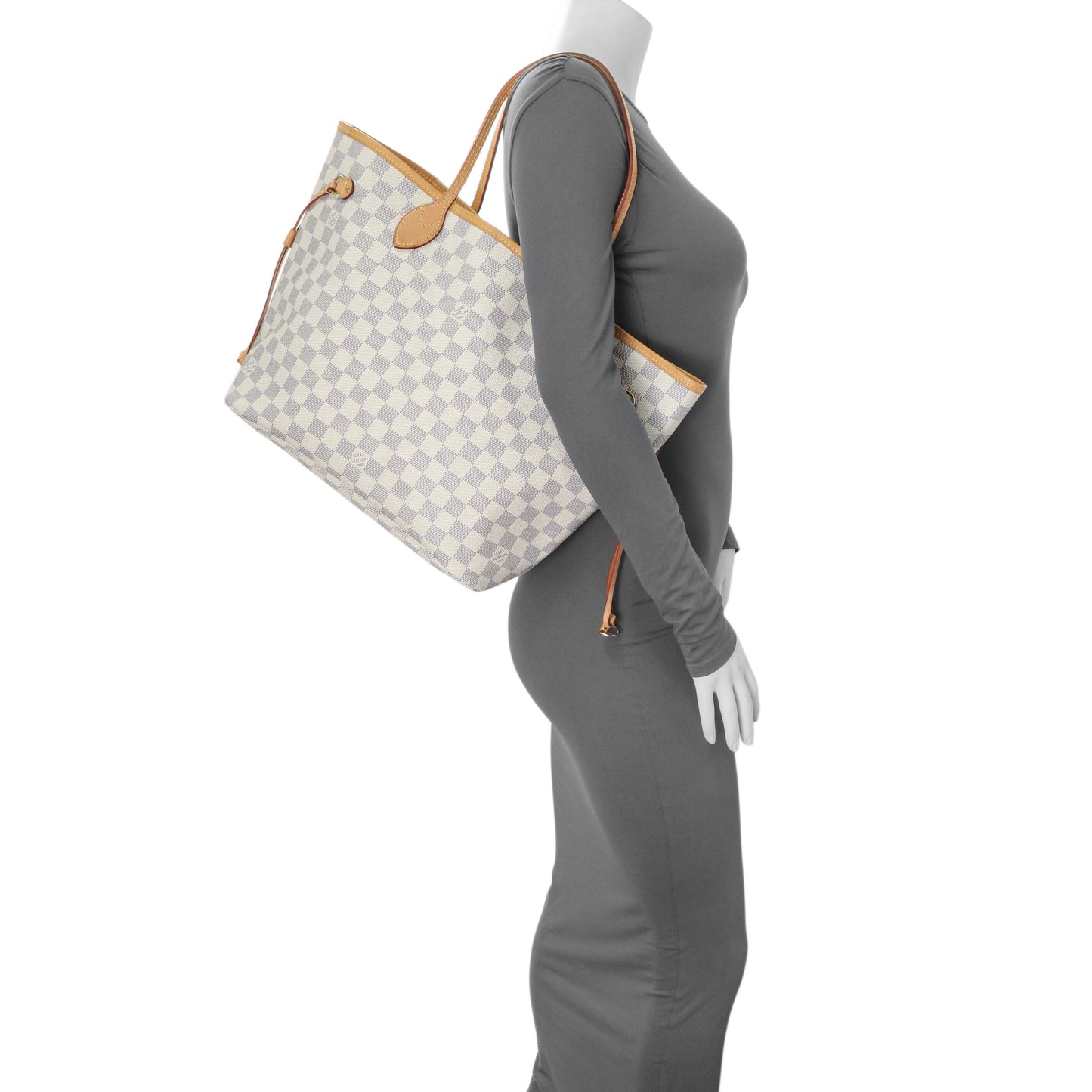 Exclusive Louis Vuitton Damier Azur Neverfull MM — Alternate View 10