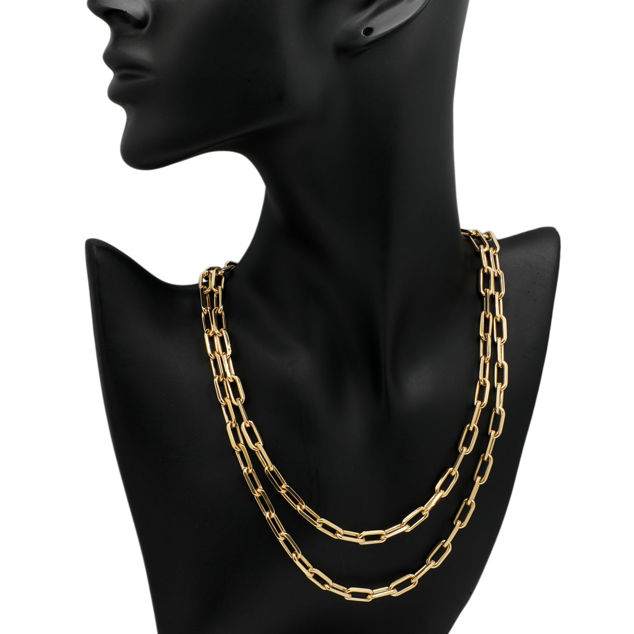 Exclusive Cartier 18K Yellow Gold Santos de Cartier Chain Necklace — Top View