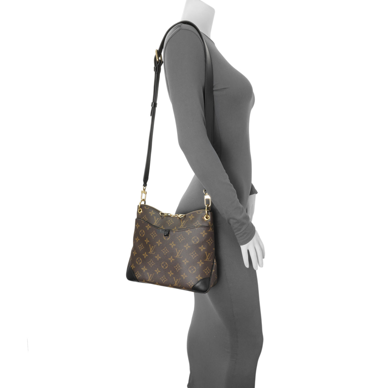 Exclusive Louis Vuitton Monogram Odeon PM Black — Alternate View 9