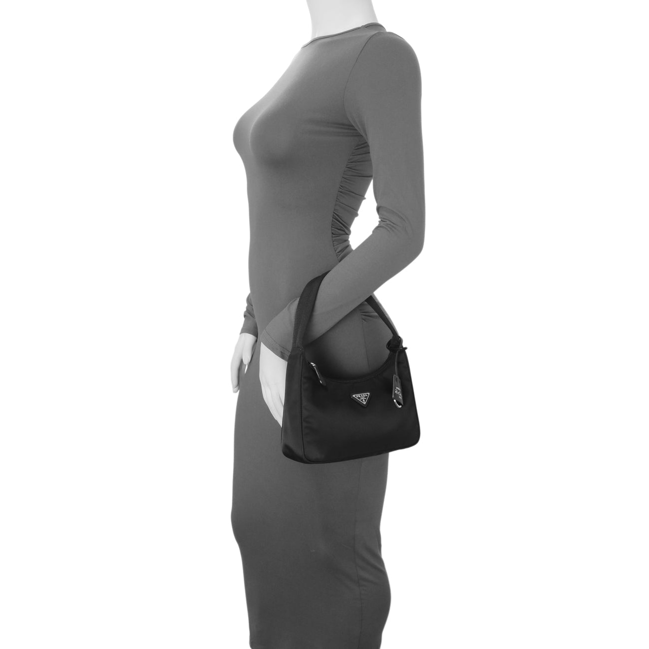 Exclusive Prada Black Re-Nylon Mini Re-Edition 2000 — Lifestyle View