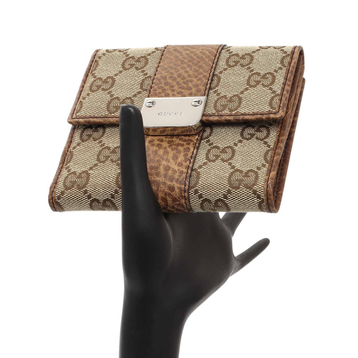Exclusive Gucci Monogram Compact Flap Wallet — Alternate View 7