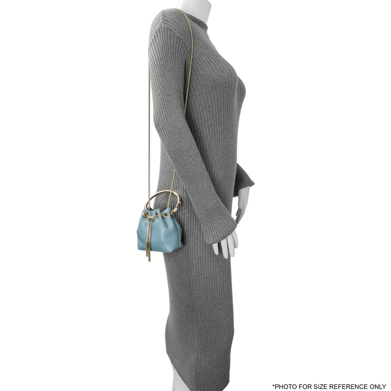 Exclusive Jimmy Choo Blue Lambskin Micro Bon Bon Bag — Alternate View 8