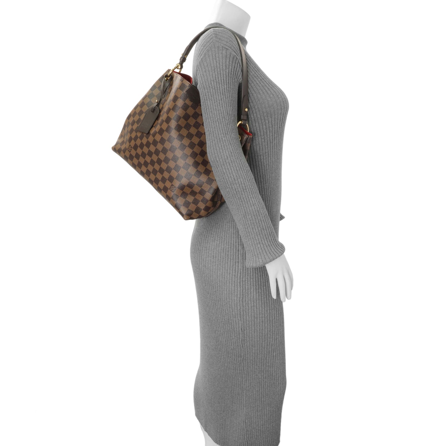 Exclusive Louis Vuitton Damier Ebene Graceful PM — Alternate View 7