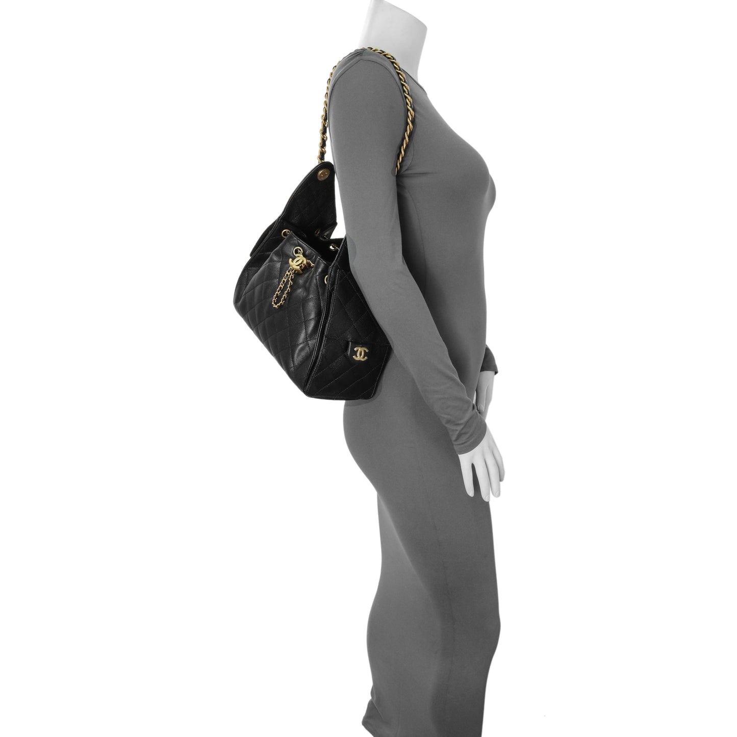Exclusive Chanel Caviar Quilted Small Chanel 25 Handbag — Alternate View 7