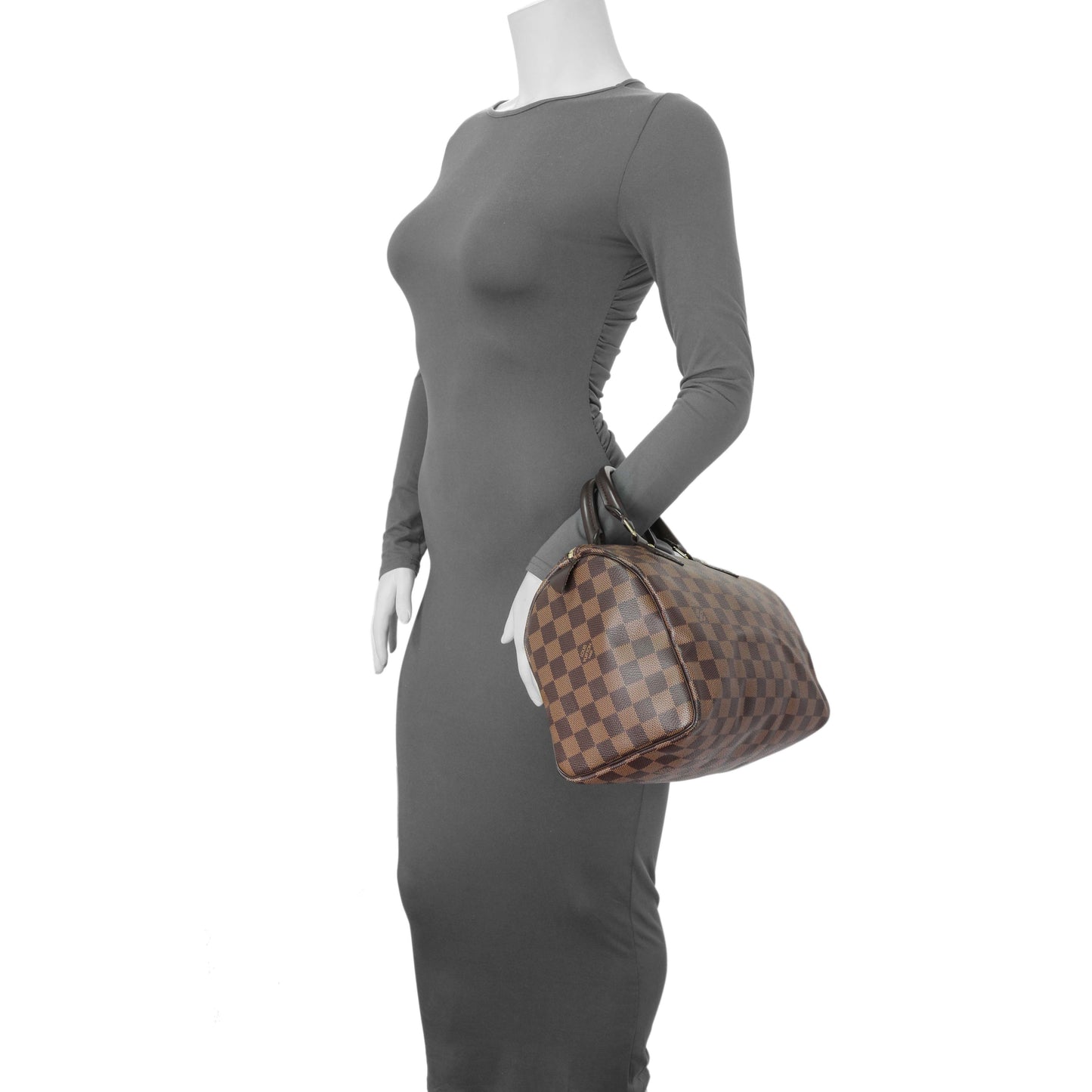 Exclusive Louis Vuitton Damier Ebene Speedy 25 — Alternate View 10