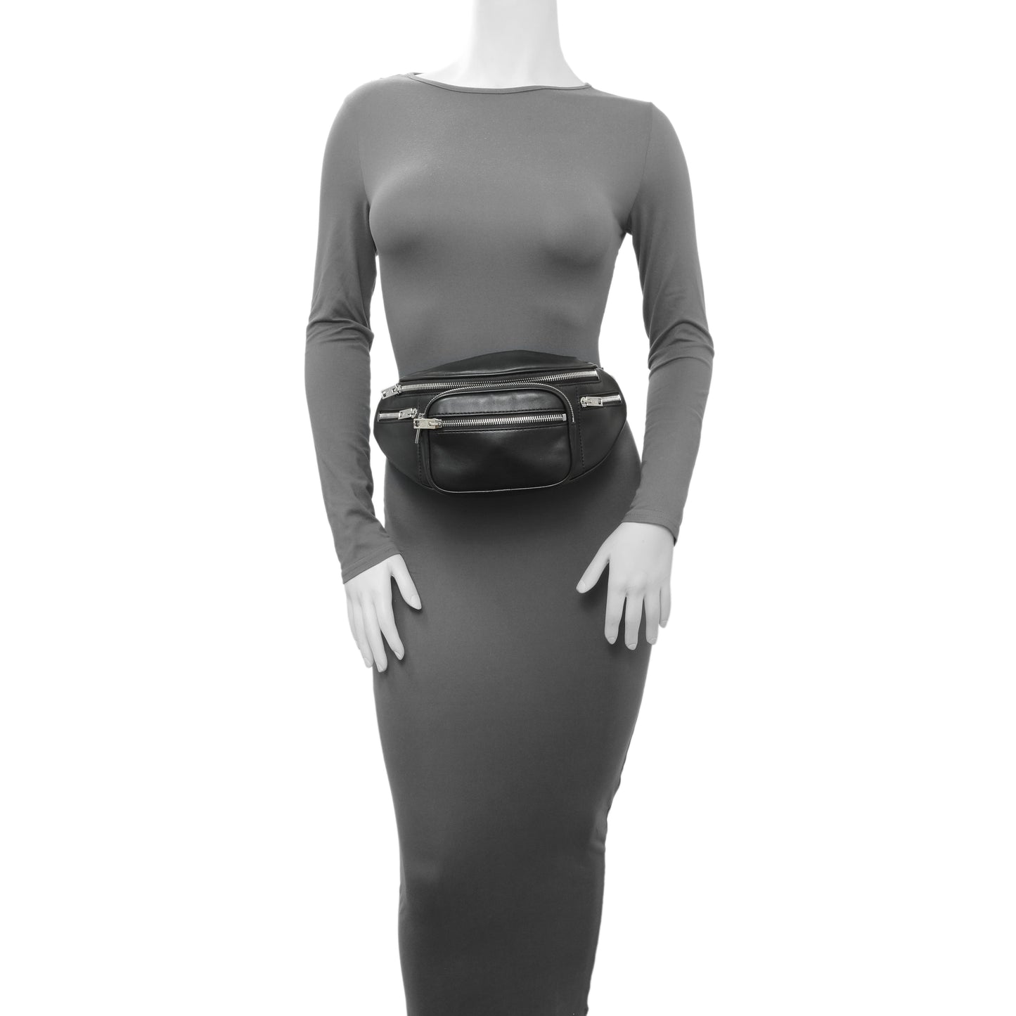 Exclusive Alexander Wang Black Lambskin Attica Belt Bag — Alternate View 8
