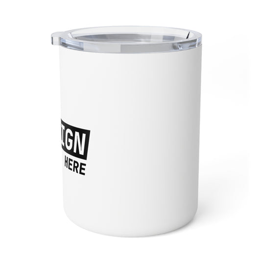 Insulated Coffee Mug 10oz - Customizable White Travel Tumbler