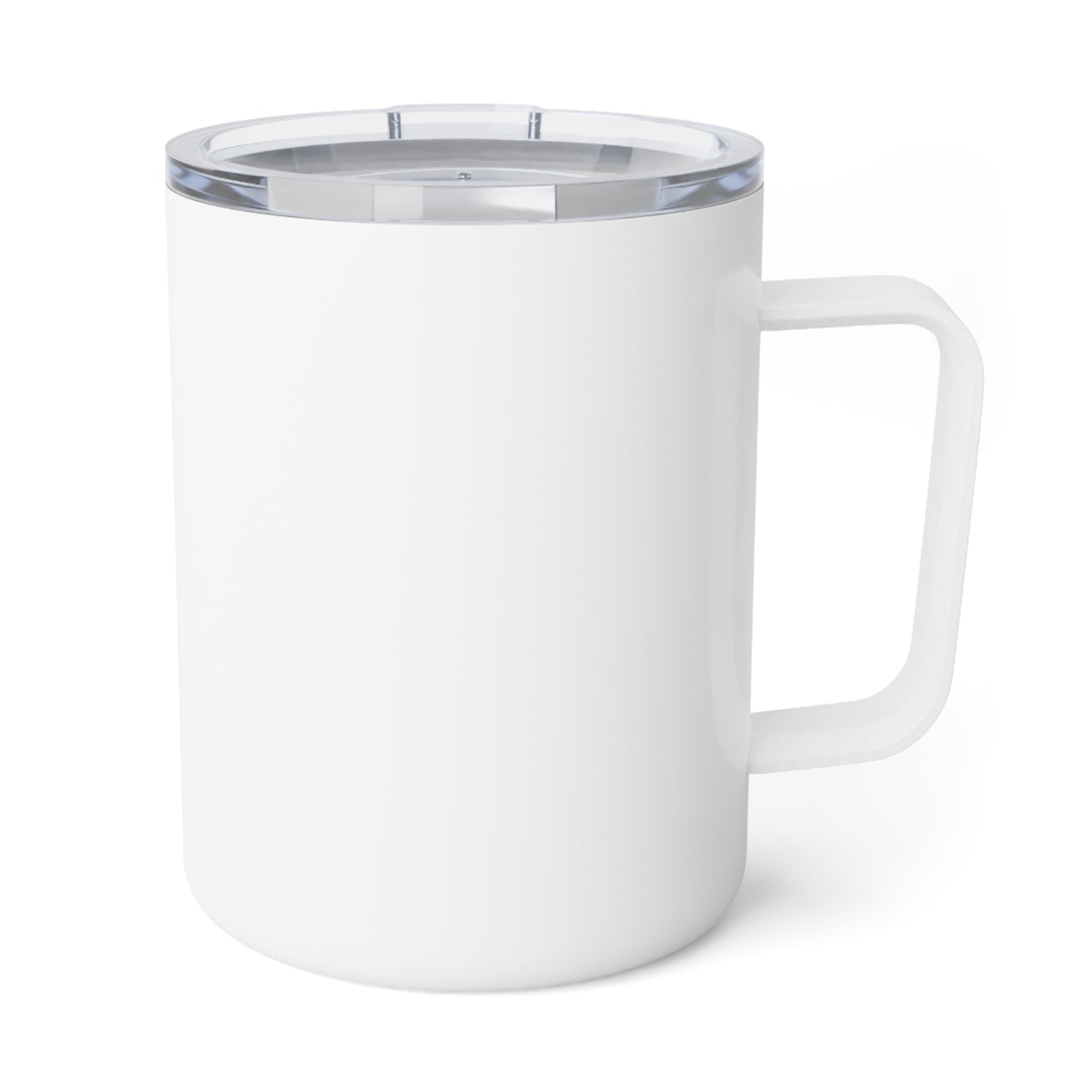 Insulated Coffee Mug 10oz - Customizable White Travel Tumbler