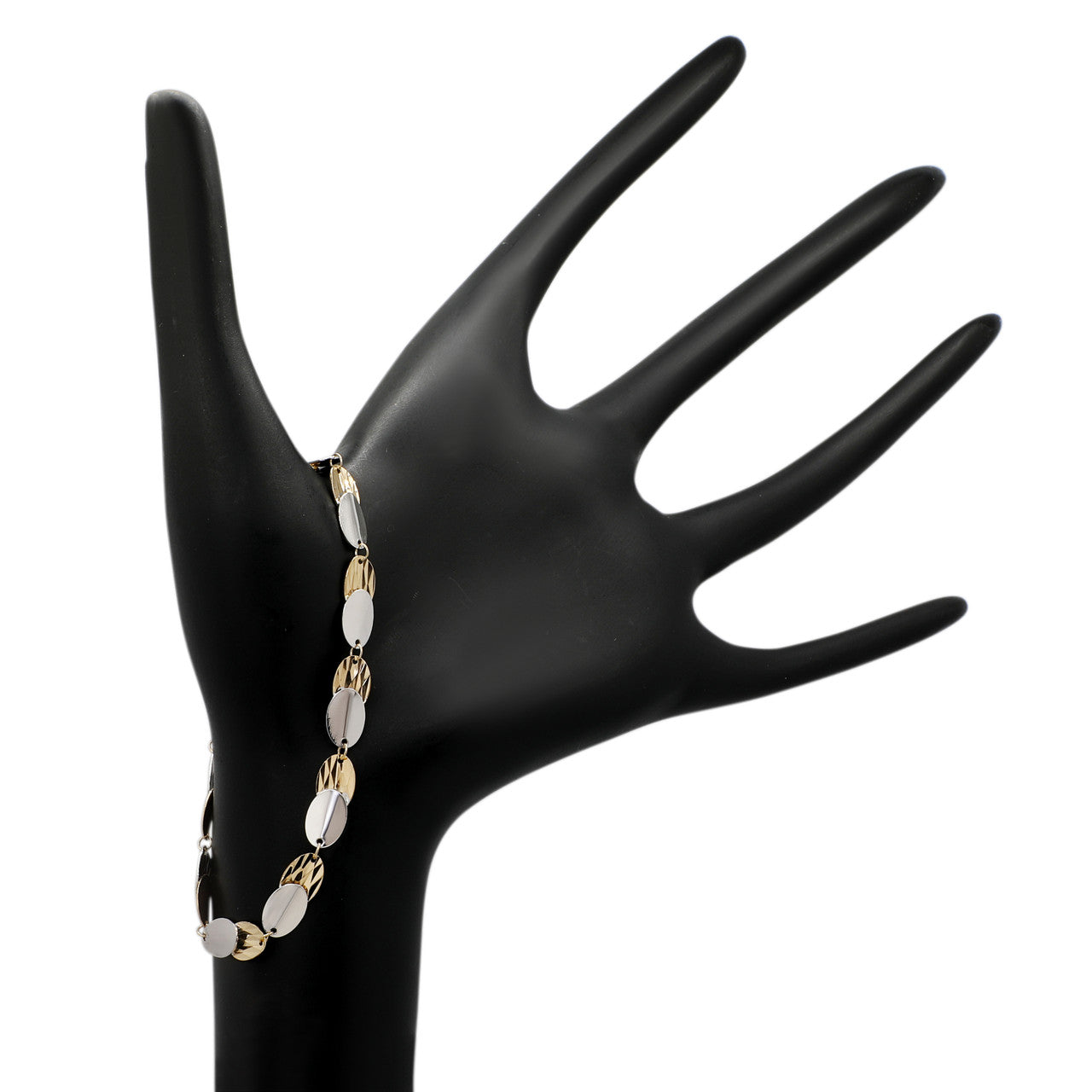 Exclusive 14K Yellow/White Gold Bracelet — Back View
