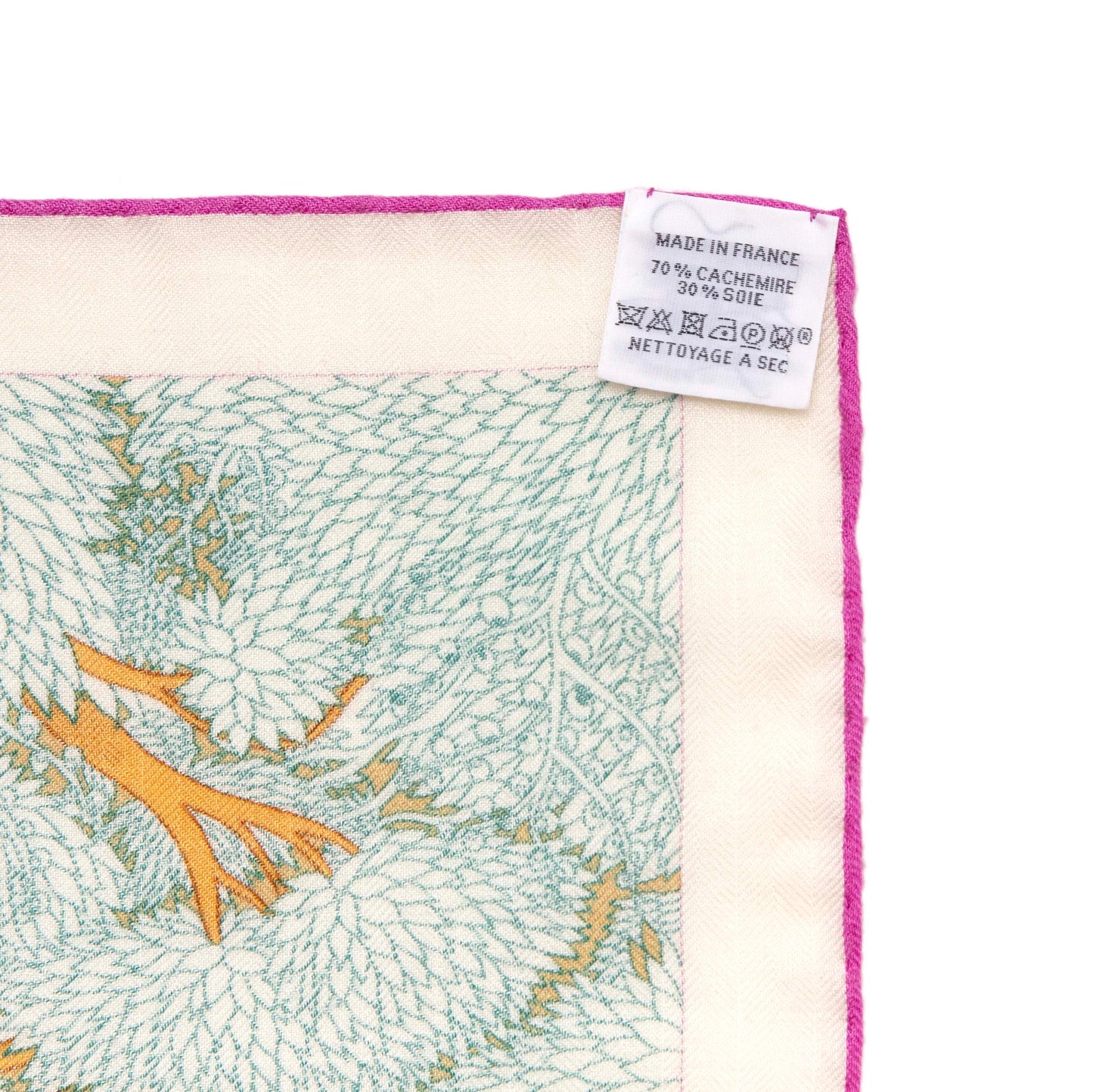 Exclusive Hermes Cashmere Silk Retour A La Nature Shawl 140 — Top View