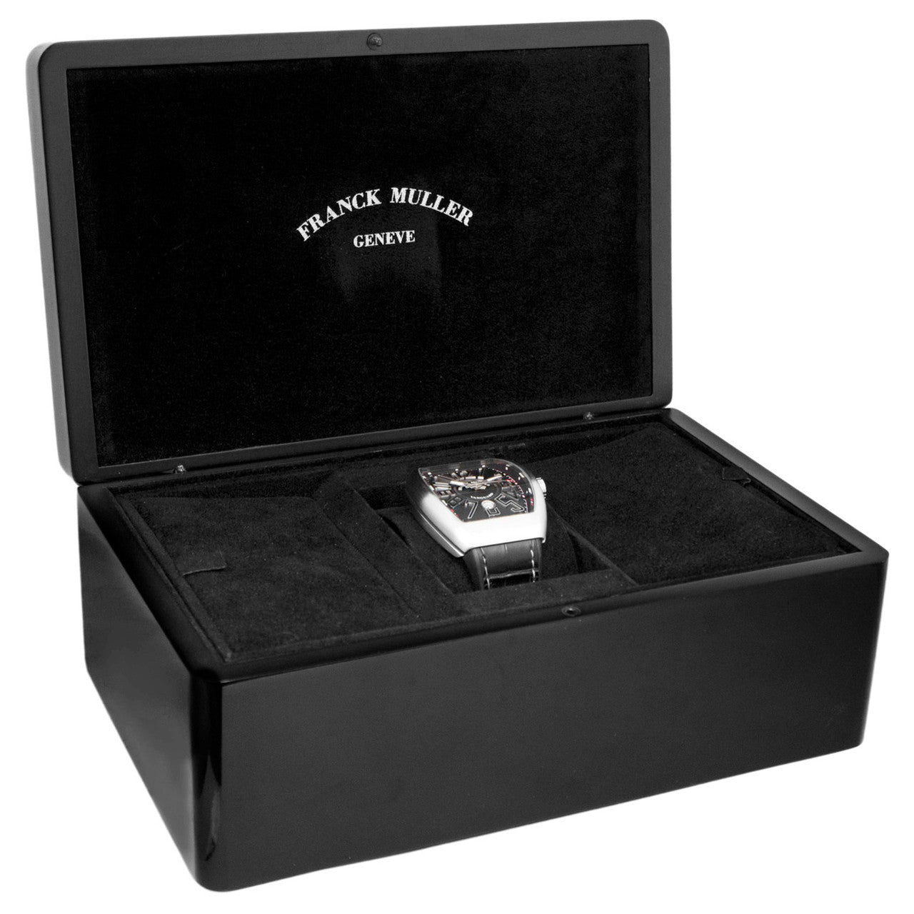 Exclusive Franck Muller Stainless Steel Vanguard V 45 SC DT AC BR NR — Lifestyle View