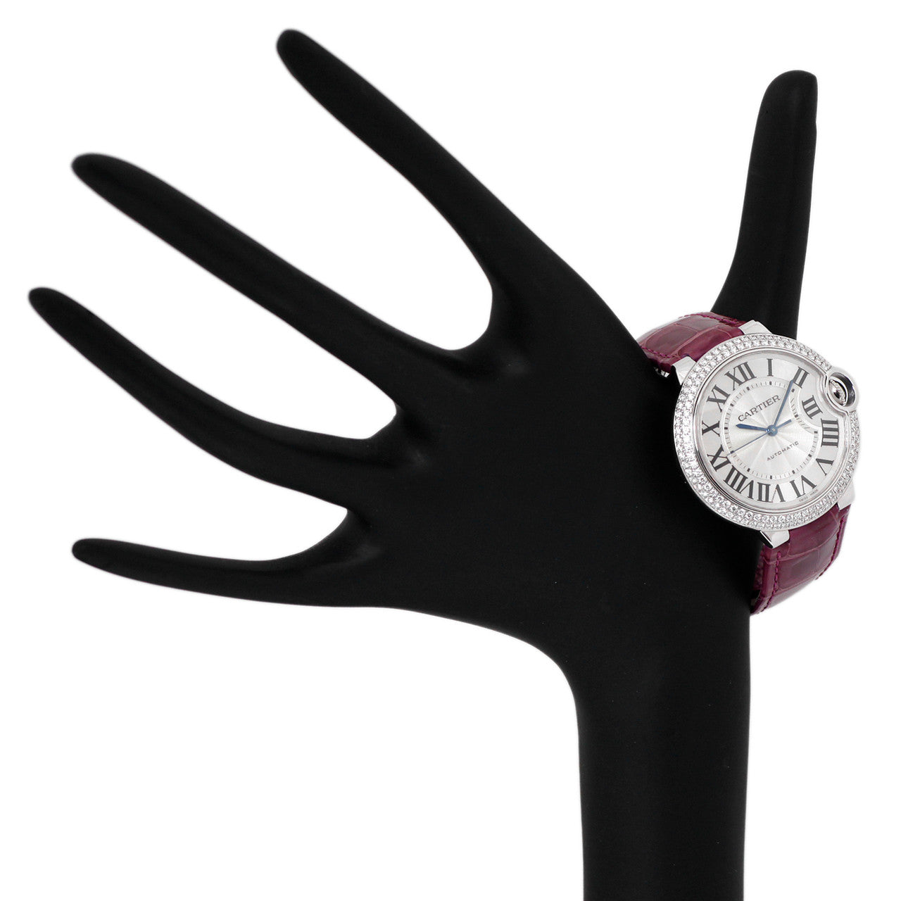 Exclusive Cartier 18K White Gold Diamond Ballon Bleu 36mm Automatic Watch WE900651 — Alternate View 7
