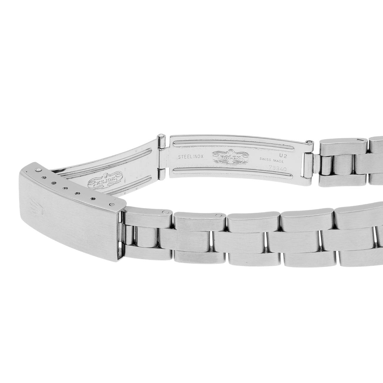 Exclusive Rolex Stainless Steel Oyster Perpetual 76080 — Top View