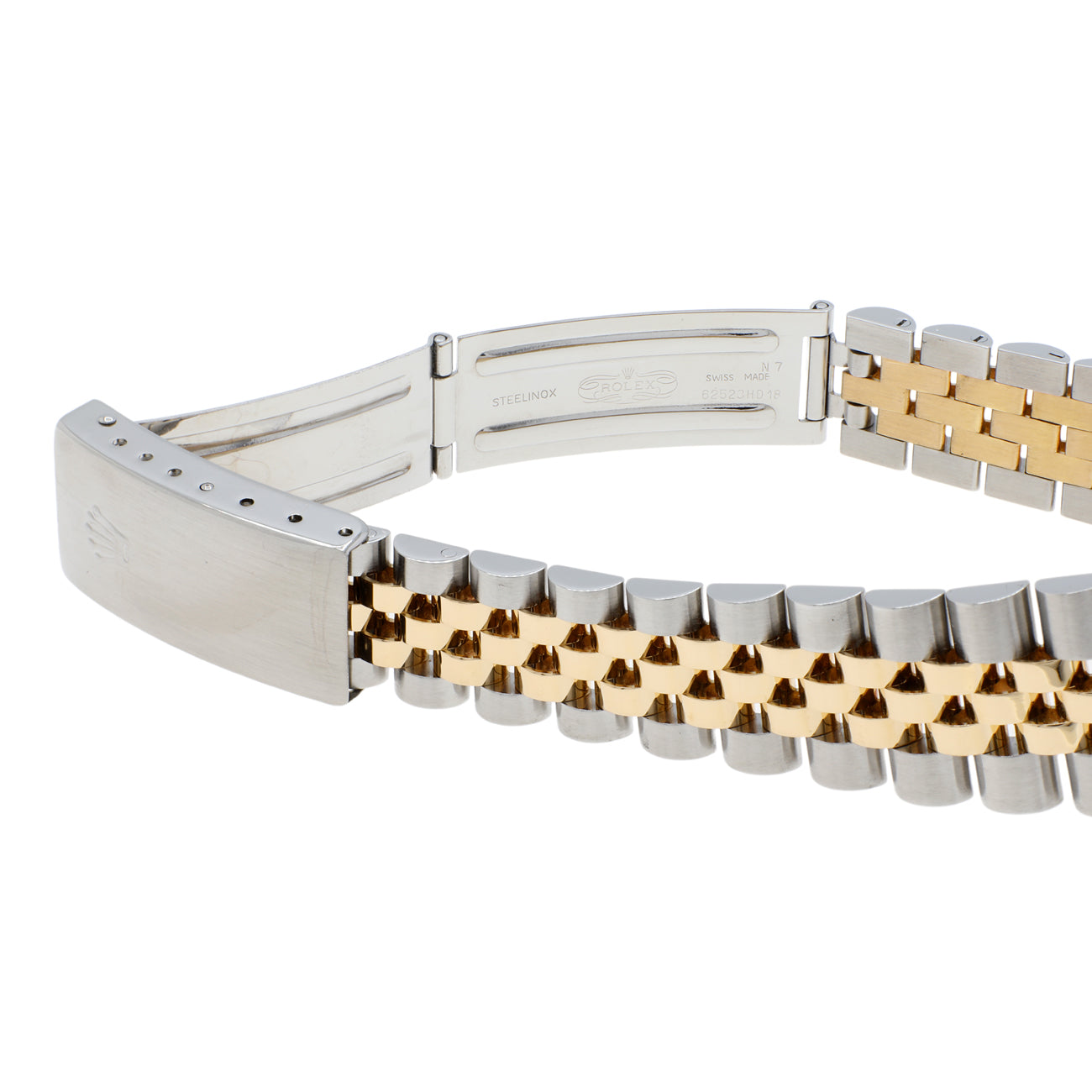 Exclusive Rolex Stainless Steel 18K Yellow Gold Diamond Datejust 31 68273 — Top View