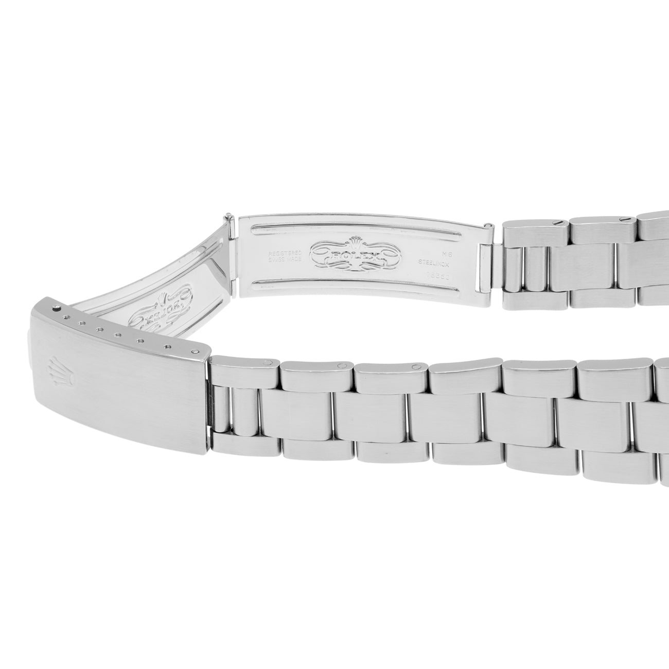 Exclusive Rolex Stainless Steel Oyster Perpetual Date 15000 — Top View