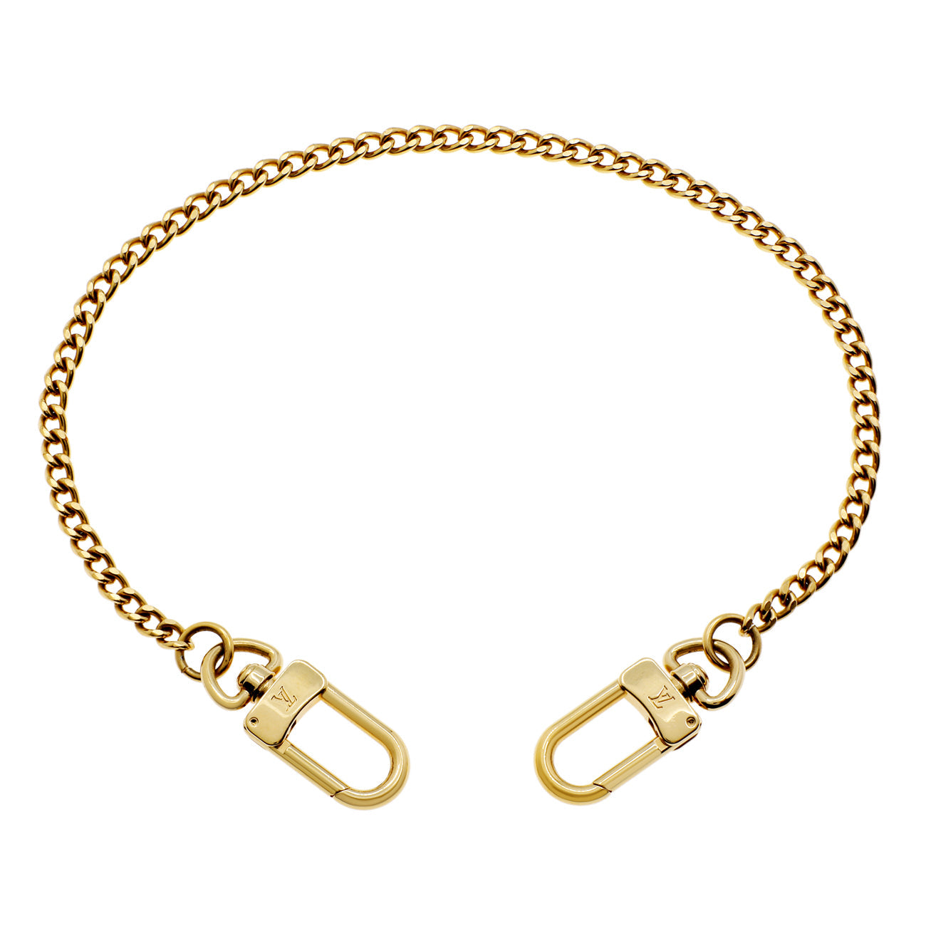Exclusive Louis Vuitton Short Chain Strap — Front View