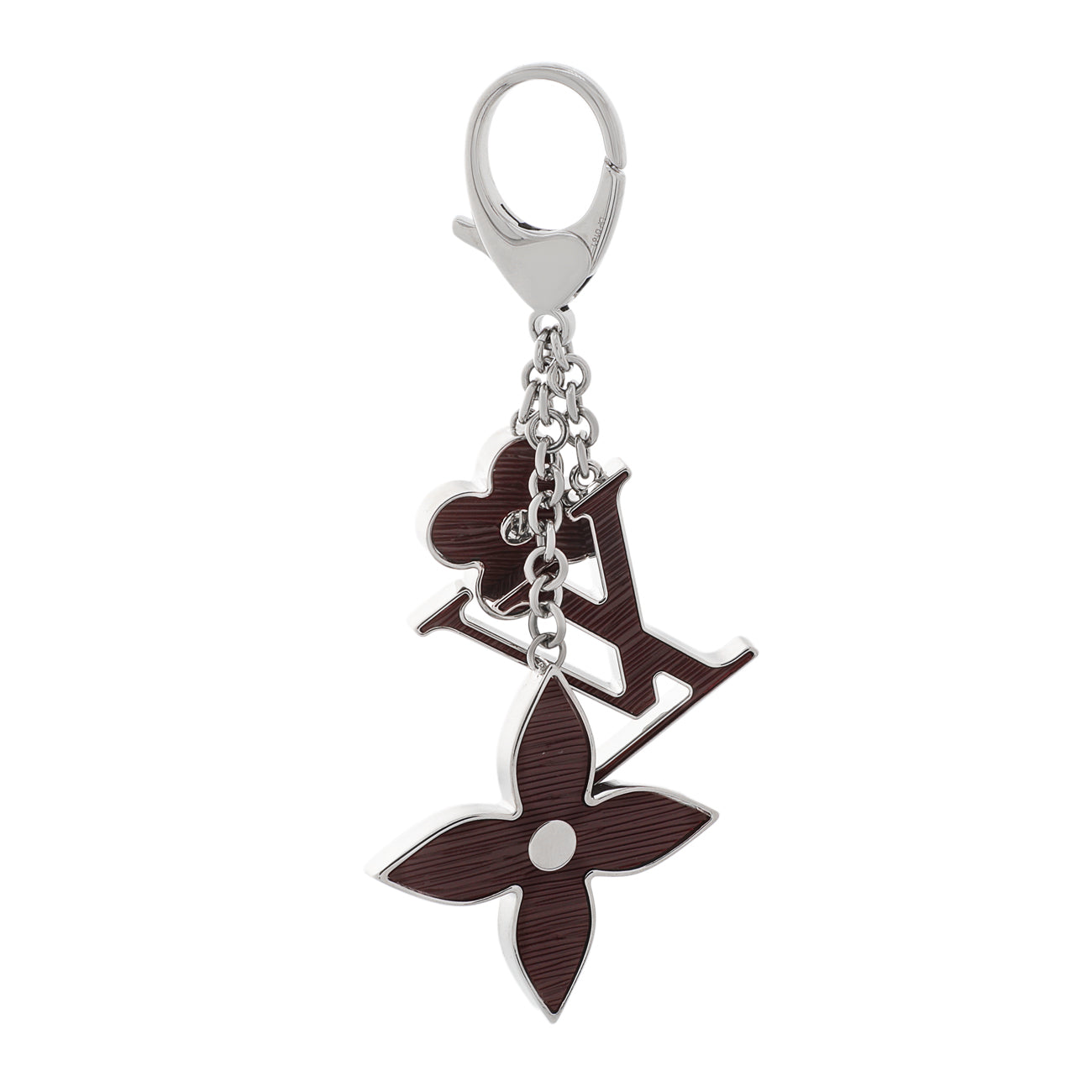 Exclusive Louis Vuitton Fleur d'Epi Bag Charm Key Holder — Side View