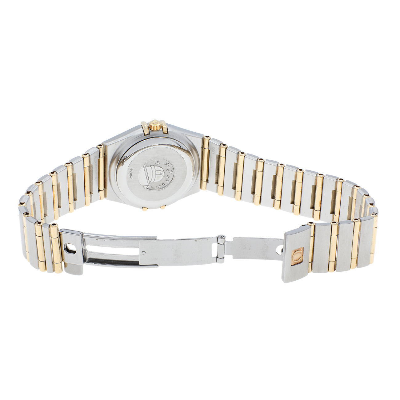 Exclusive Omega Stainless Steel 18K Yellow Gold 27mm Constellation Automatic 1292.30.00 — Top View