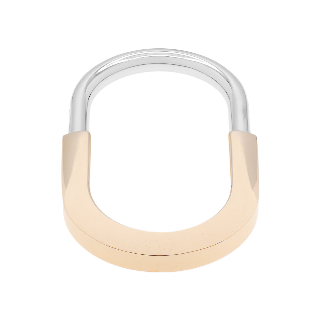 Exclusive Tiffany & Co. 18K Diamond Lock Two-Finger Ring — Side View