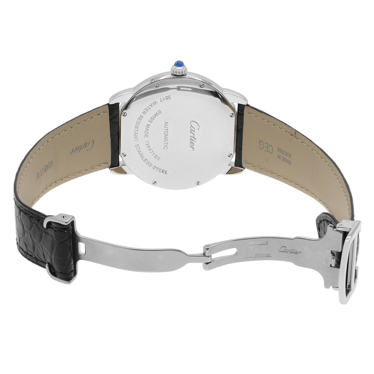 Exclusive Cartier Stainless Steel Ronde Solo XL W6701010 — Top View