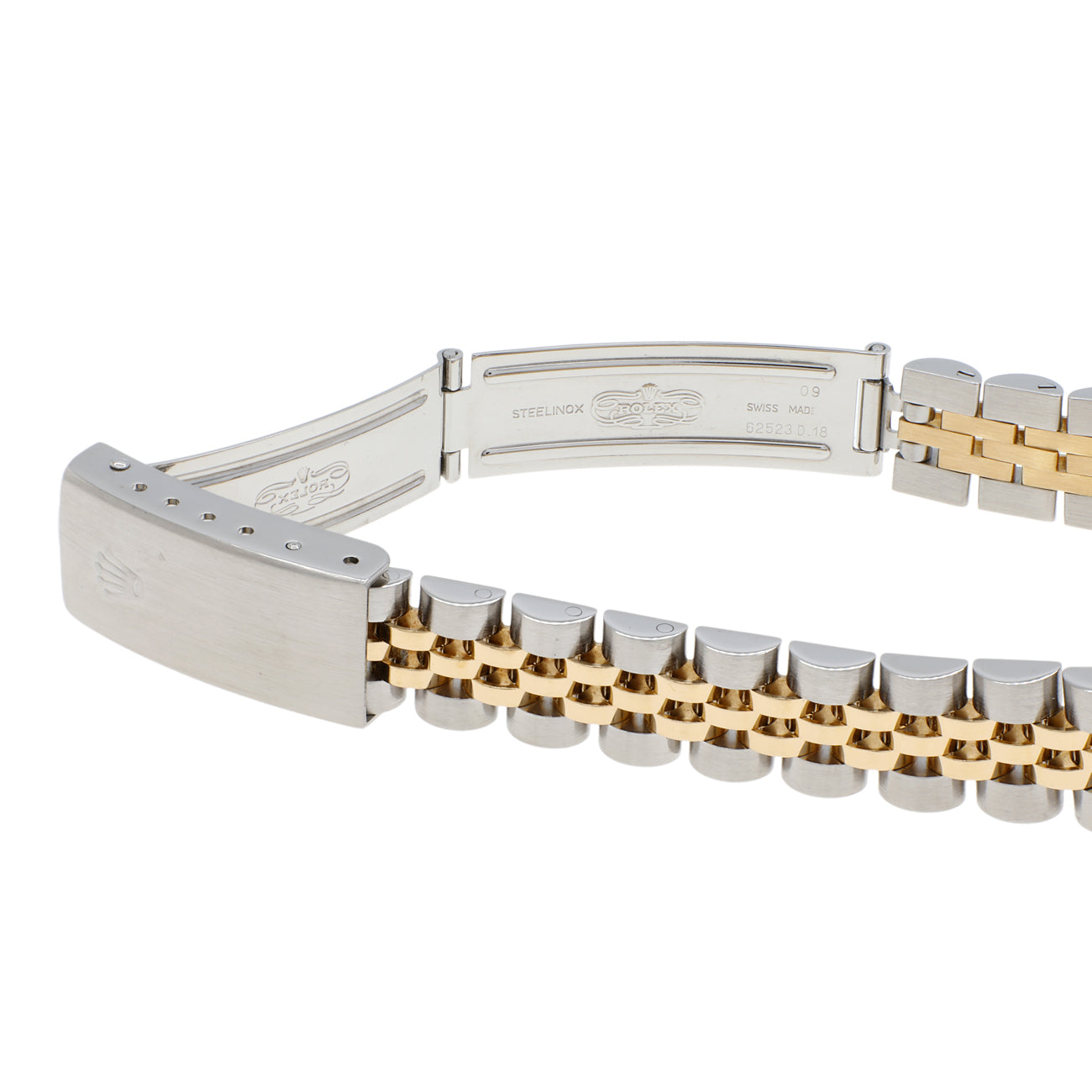 Exclusive Rolex 18K Yellow Gold Stainless Steel Ladies Datejust 69173 — Top View