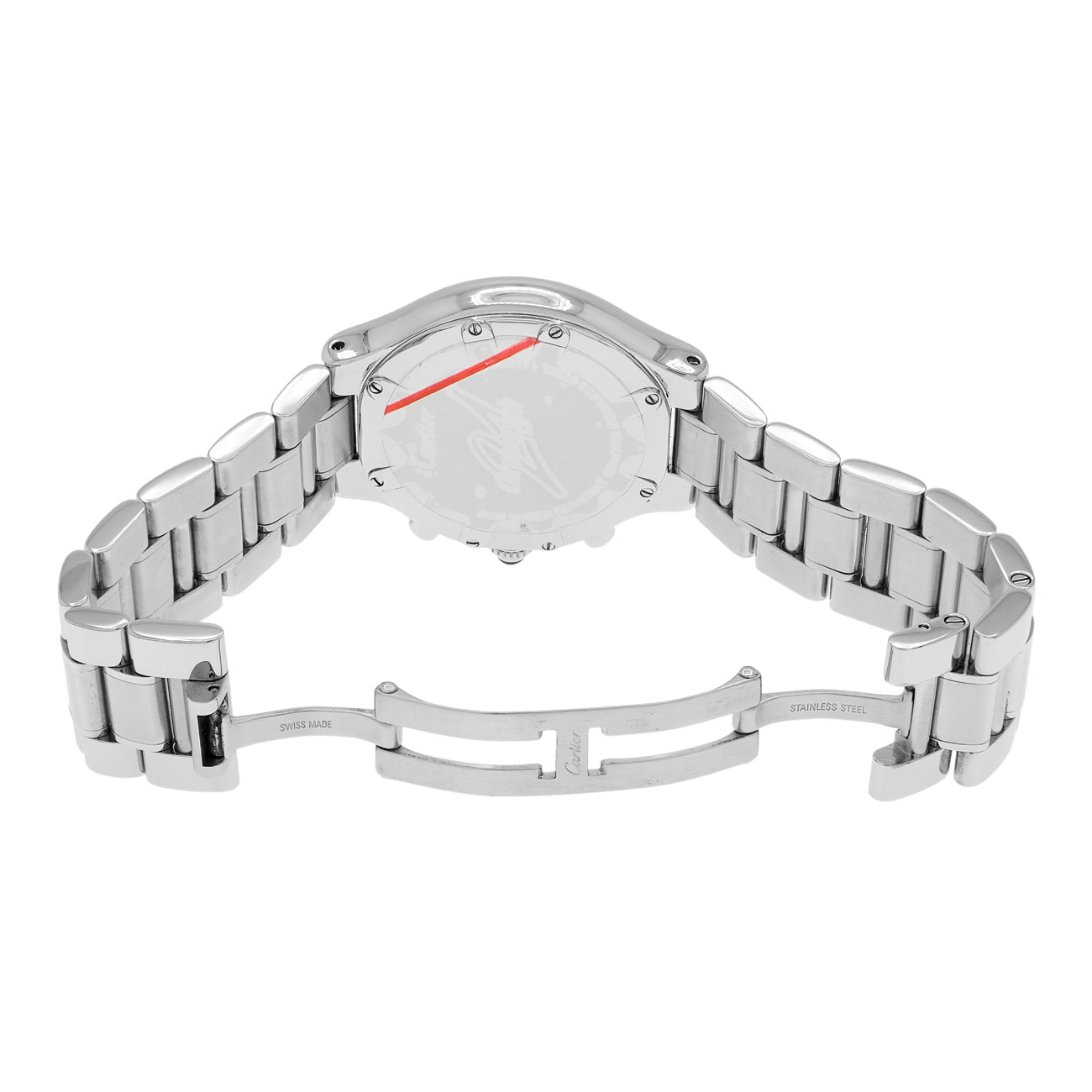 Exclusive Cartier Stainless Steel Must 21 Chronoscaph W10172T2 — Top View