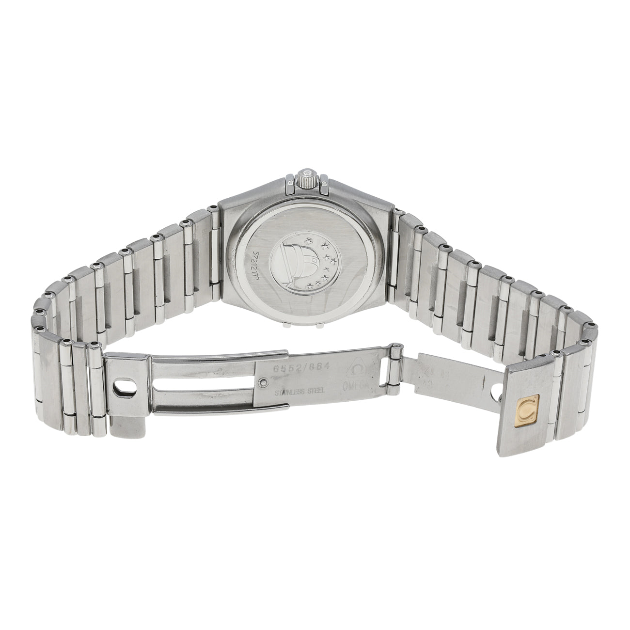 Exclusive Omega Stainless Steel Constellation 1572.30 — Top View