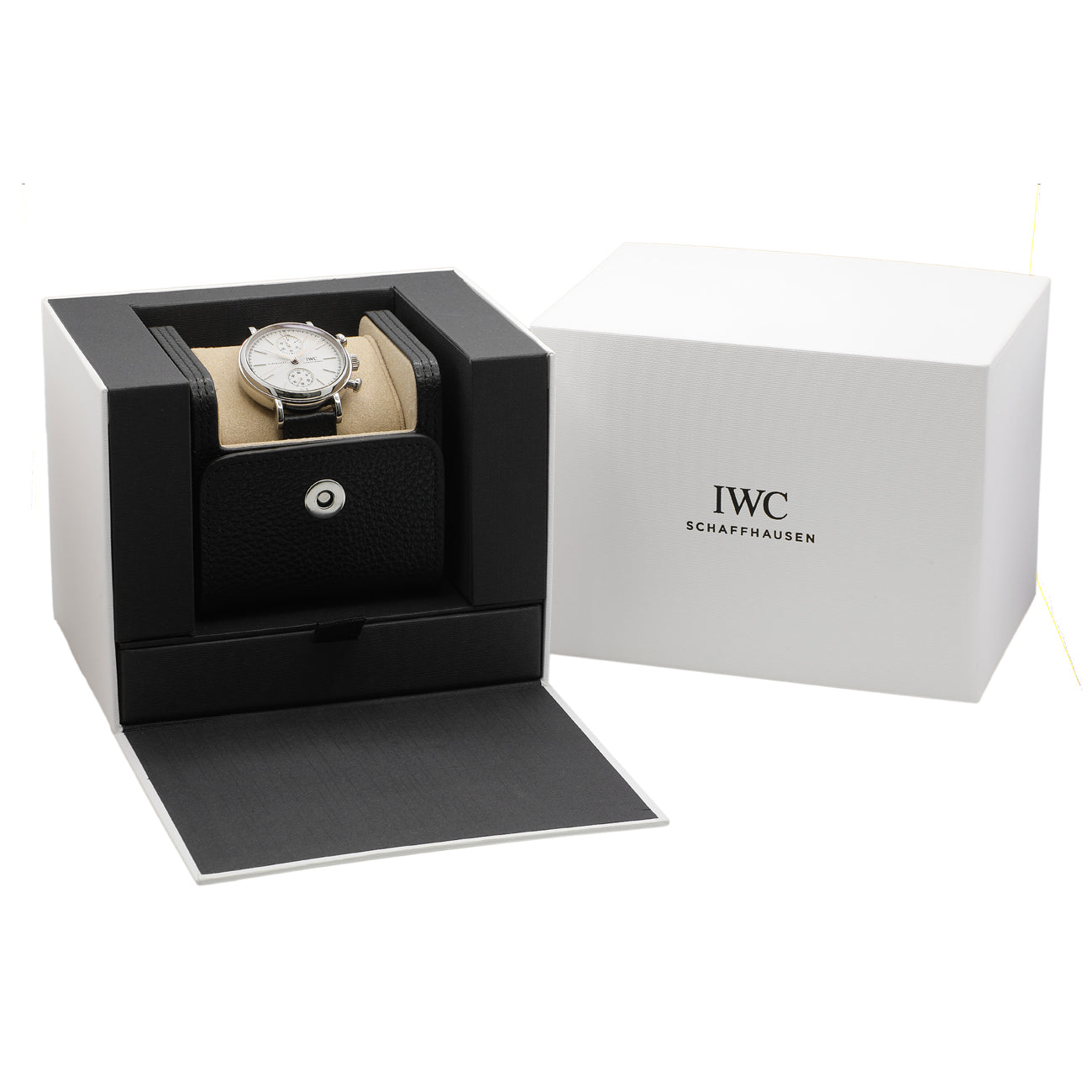 Exclusive IWC Stainless Steel Portofino Chronograph IW391502 — Detail View